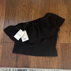 Cuyana off-the-shoulder with tags